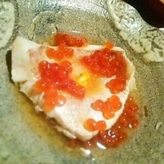 おもてなしにも、鯛の煎り酒蒸し